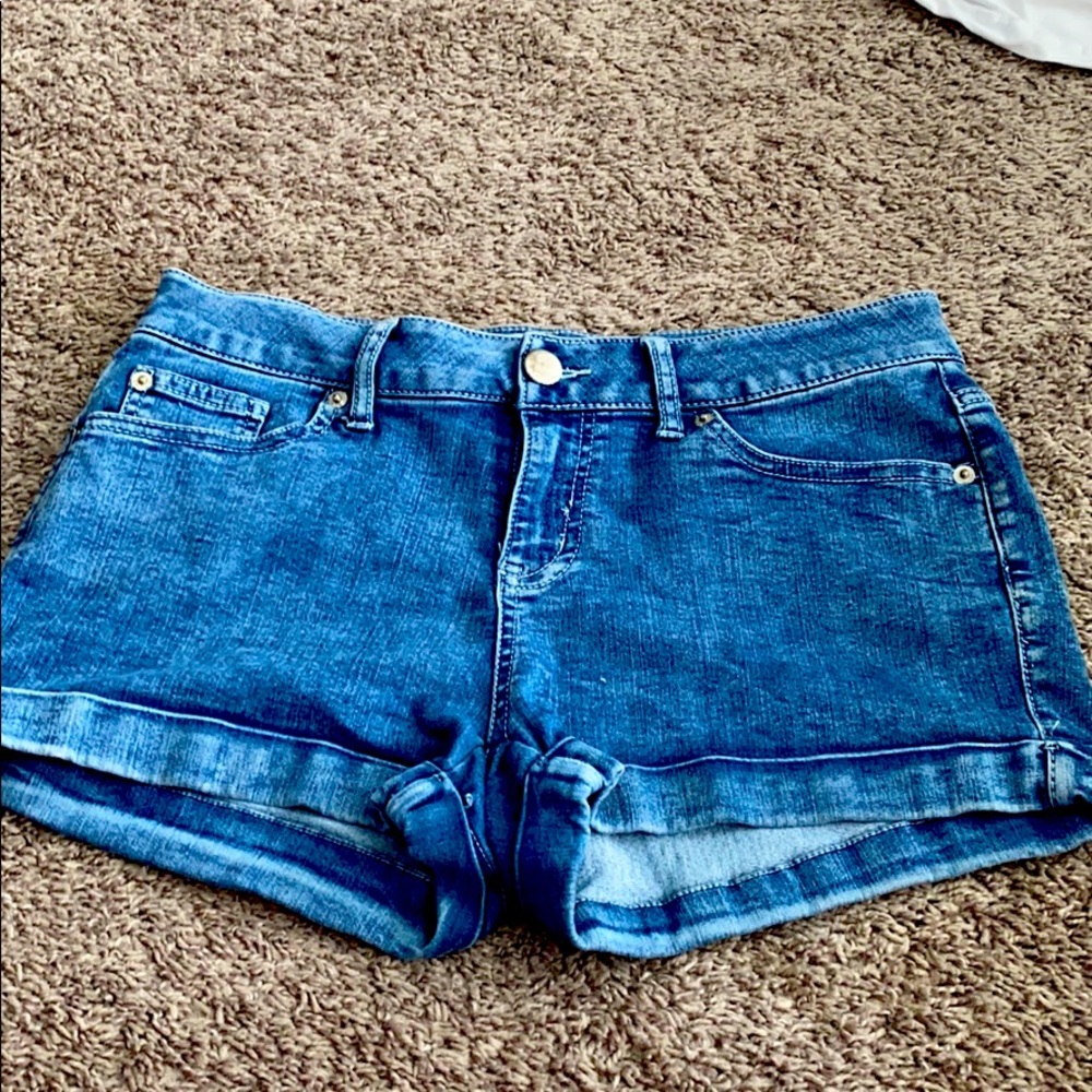 Shorts blue and white wash